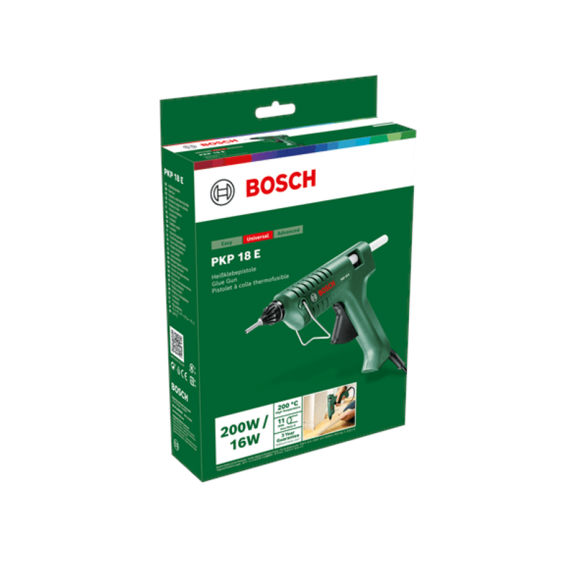 Bosch PKP 18 E Precision Hot Glue Gun for DIY Crafts & Quick Repairs